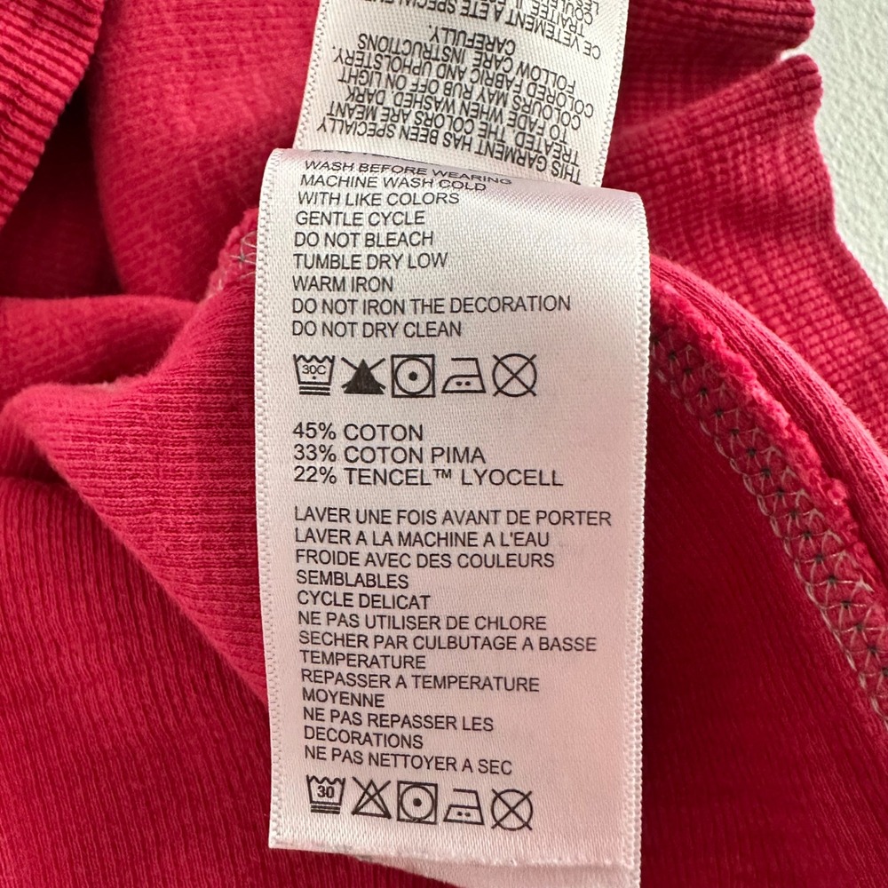 Tommy Bahama Mens Sz Medium Red Quarter Zip Pullover Sweater‎ Pima Cotton Tencel - Picture 15 of 16